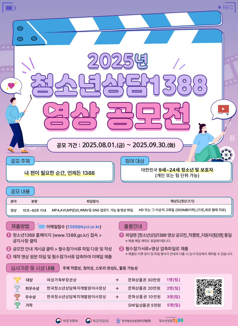 2025년 청소년상담1388 영상 공모전